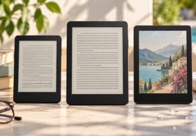 Comparação entre modelos Kindle, Paperwhite e Colorsoft